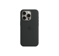 APPLE iPhone 15 Pro Silicone Case with MagSafe - Black