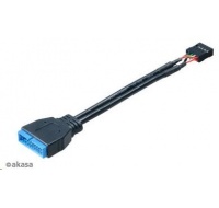 AKASA kabel redukce interní USB 3.0 (19-pin) na interní USB 2.0 (9-pin), 10cm