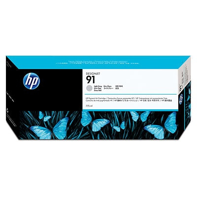 HP 91 Light Grey DJ Ink Cart, 775 ml, C9466A