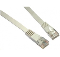 Solarix Patch kabel plochý CAT5E UTP LSOH 0,5m šedý non-snag-proof C5E-111GY-0,5MB