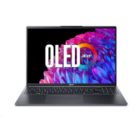 ACER NTB Swift Go 16 (SFG16-72-75LU), Core Ultra 7 155H,16" 3200x2000,32GB,1TB SSD,Intel Arc,W11H,Steel Gray