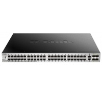 D-Link DGS-3130-54PS/SI L3 Stackable Managed Gigabit PoE Switch, 48x PoE gigabit, 2x 10GBASE-T, 4x SFP+, 370W PoE