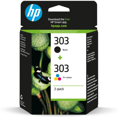 HP 303 2-pack Black/Tri-color Original Ink Cartridges