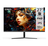 CHiQ 27" UltraSlim monitor 27F650R FHD, 100 Hz, Frameless, repro, černý