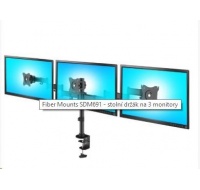 Fiber Mounts SDM691 - stolní držák na 3 monitory