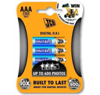 JCB OXI DIGITAL alkalická baterie LR03, blistr 4 ks