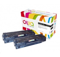 OWA Armor toner pro HP LJ P1002,1100,1102,1103,1104,1106,1108,M1130,1132,1136,1210,1212  2x1600 stran, CE285AD, black