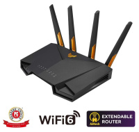 ASUS TUF-AX4200 (AX4200) WiFi 6 Extendable Gaming Router, 2.5G port, AiMesh, 4G/5G Mobile Tethering