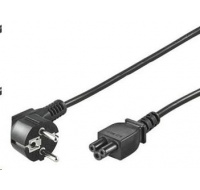 PREMIUMCORD Kabel napájecí 230V pro NTB (3pin, Schuko, trojlístek) 1m