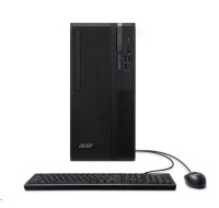 ACER PC Veriton VS2720G, i5-14400,8GB DDR4,512GB M.2 SSD,Wifi,DVD±RW,USB KB+mouse,W11P,300W,Black