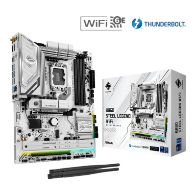 ASRock MB Sc LGA1851 B860 Steel Legend WiFi, Intel B860, 4xDDR5, 1xThunderbolt, 1xDP, 1xHDMI, WiFi, ATX