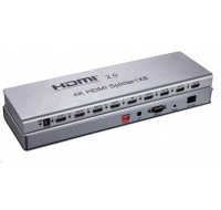 PremiumCord HDMI 2.0 splitter 1-8 portů, 4K x 2K/60Hz, FULL HD, 3D