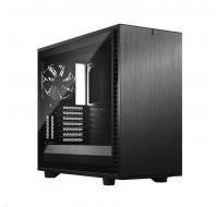 FRACTAL DESIGN skříň Define 7 Light Tempered Glass Midi Tower, černá, bez zdroje