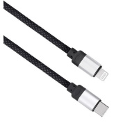 Solight magnetický USB-C/Lightning kabel, USB-C konektor - Lightning konektor, 1m