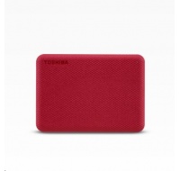 TOSHIBA Externí HDD CANVIO ADVANCE (NEW) 4TB, USB 3.2 Gen 1, červená / red