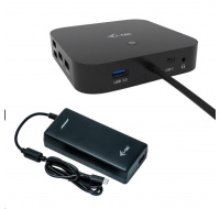 i-tec USB-C HDMI DP Docking Station, Power Delivery 100 W + Universal Charger 112 W