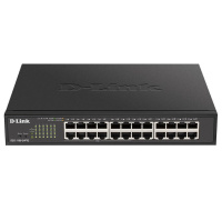 D-Link DGS-1100-24PV2 24-Port PoE Gigabit Smart Managed Switch, 12x PoE, PoE budget 100W, fanless