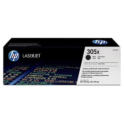 HP 305X Black LJ Toner Cart, CE410X (4,000 pages)