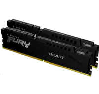 KINGSTON DIMM DDR5 64GB (Kit of 2) 5600MT/s CL40 FURY Beast Černá