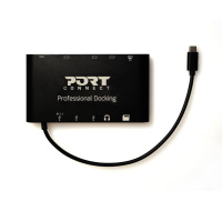 PORT dokovací stanice 8v1 ,LAN, HDMI, mini Display Port, VGA, USB-C 60W, 3x USB-A,