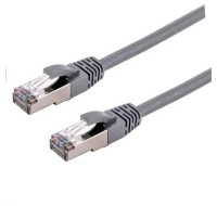 C-TECH kabel patchcord Cat6a, S/FTP, šedý, 1m