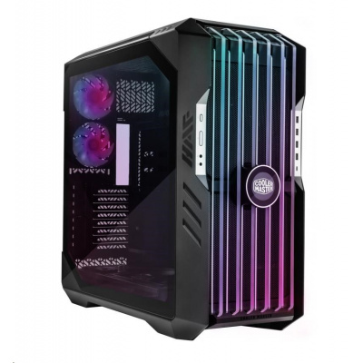 Cooler Master case HAF 700 EVO, ARGB, průhledná bočnice, šedá