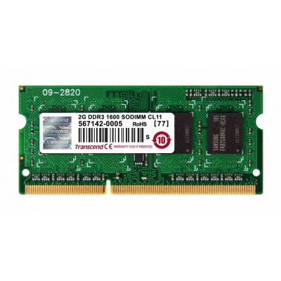 TRANSCEND SODIMM DDR3 2GB 1600MHz 1Rx8 CL11