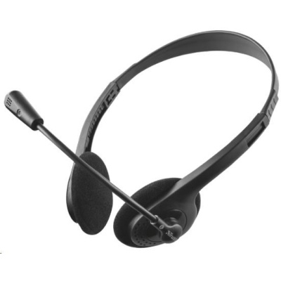 BAZAR - TRUST sluchátka s mikrofonem Primo Chat Headset, pro PC/laptop - Poškozený obal (Komplet)