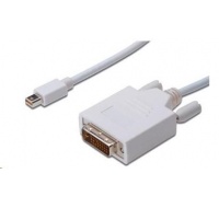 PREMIUMCORD Kabel Mini DisplayPort - DVI 1m, bílý