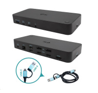 i-tec USB 3.0 / USB-C / Thunderbolt, 3x 4K Docking Station + Power Delivery 100W