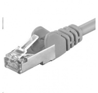 PREMIUMCORD Patch kabel CAT6a S-FTP, RJ45-RJ45, AWG 26/7 1,5m šedá