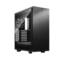 FRACTAL DESIGN skříň Define 7 Compact Black TG light, USB 3.1 Type-C, 2x USB 3.0, bez zdroje, mATX